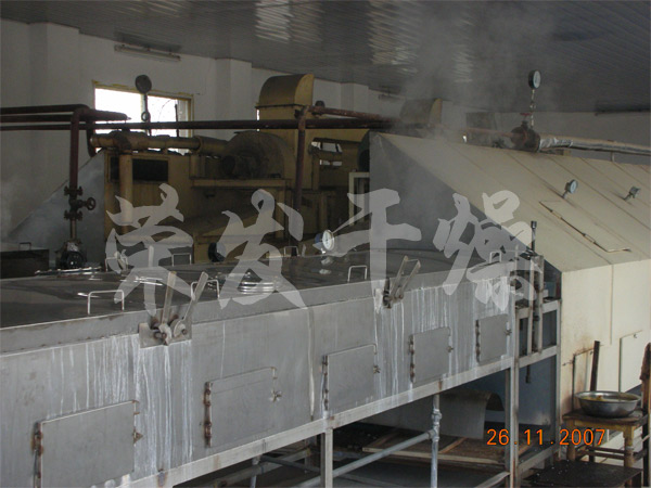 方便米飯蒸熟之專用帶式干燥機